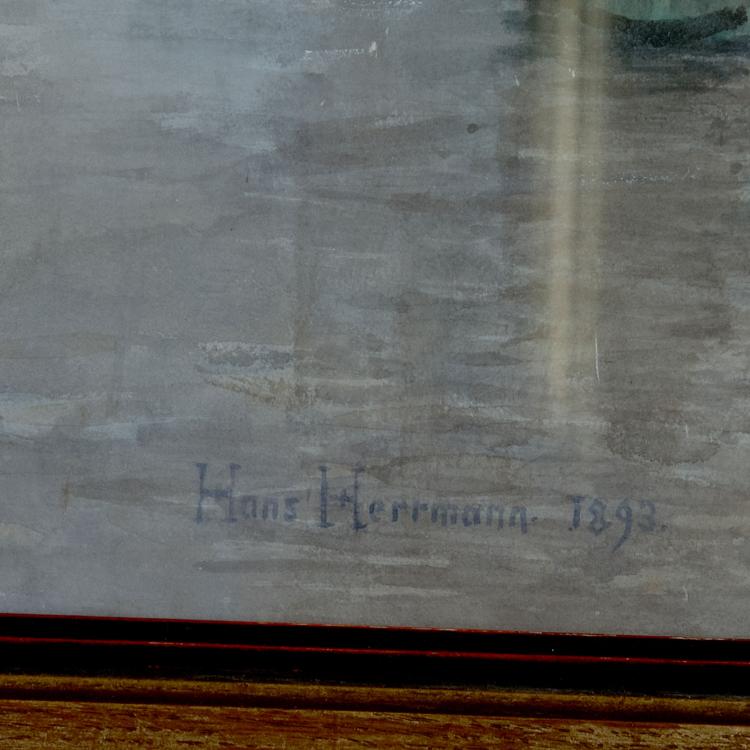 Bild 1 zu Objekt, 'View of the Reichstag building nearing completion', 1893, Hans Herrmann, 118B 4