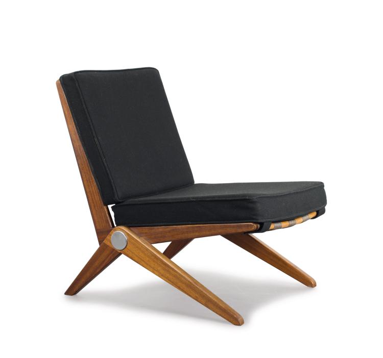 Hauptbild zu Objekt, Sessel 'Scissor chair', 1948, Pierre Jeanneret, Knoll International, New York, 116C 43