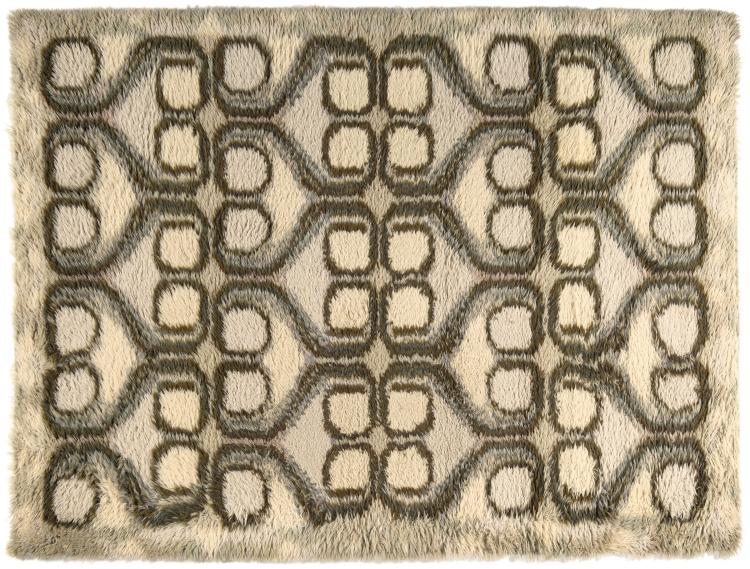 Hauptbild zu Objekt, 'Silver Birches' Rya carpet, c1958, Liisa Suvanto, Finnrya Oy, Helsinki, 116C 115