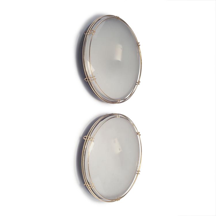 Hauptbild zu Objekt, Zwei Wandleuchten, 1950er Jahre, Italien, 116A 102