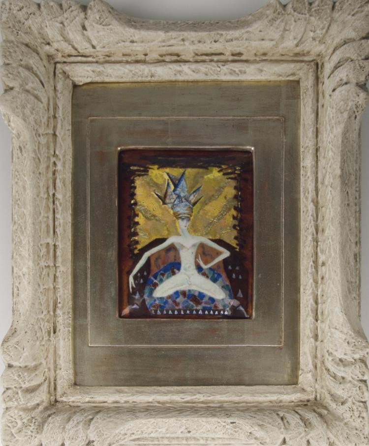 Hauptbild zu Objekt, Emailbild, vor 1915, Wiener Werkst&auml;tte (zugeschrieben), 117A 562