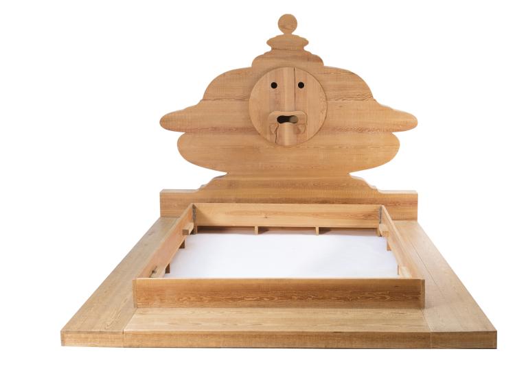 Hauptbild zu Objekt, 'Bocca della Verit&agrave;' bed, 1974, Mario Ceroli, Poltronova, Pistoia, 116A 332
