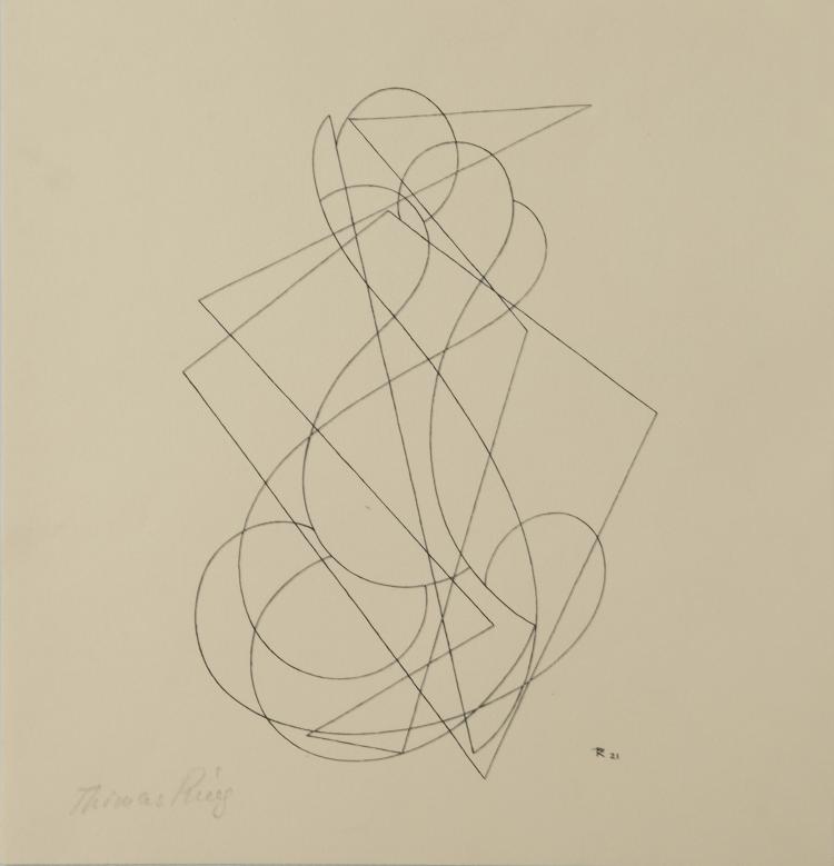 Hauptbild zu Objekt, 'Lineare Komposition', 1921, Thomas Ring, 118B 39