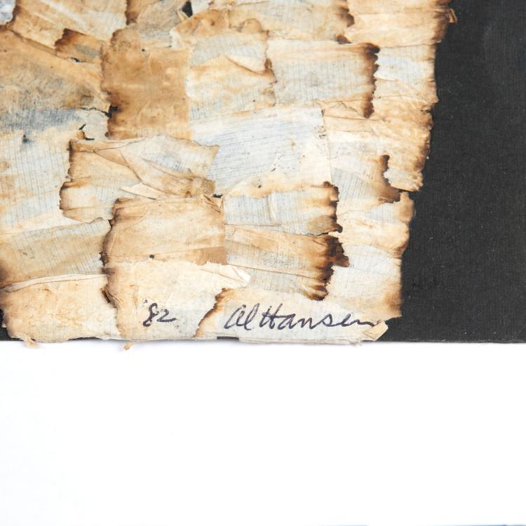 Bild 1 zu Objekt, Collage aus gebrauchtem Zigarettenpapier, 1982, 118B 91