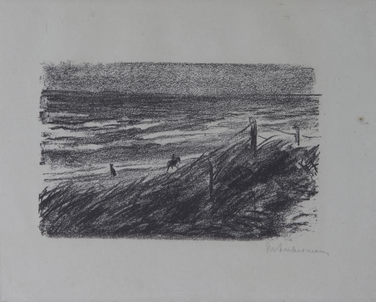 Hauptbild zu Objekt, 'D&uuml;ne am Meer', 1909, Max Liebermann, 118B 30