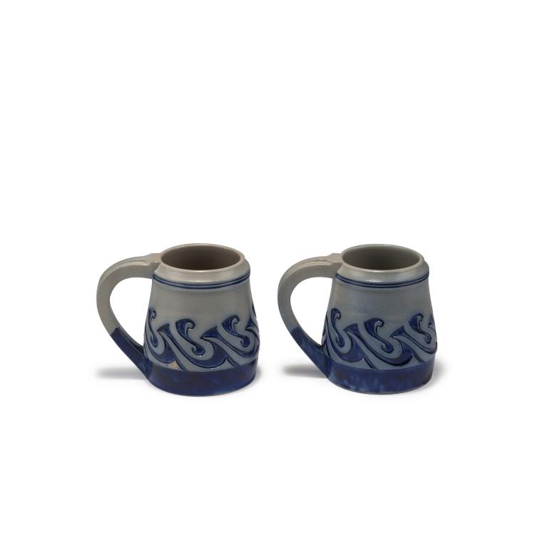 Hauptbild zu Objekt, Pair of tankards, c1902, Henry van de Velde, Hanke, Reinhold, H&ouml;hr, 118A 27