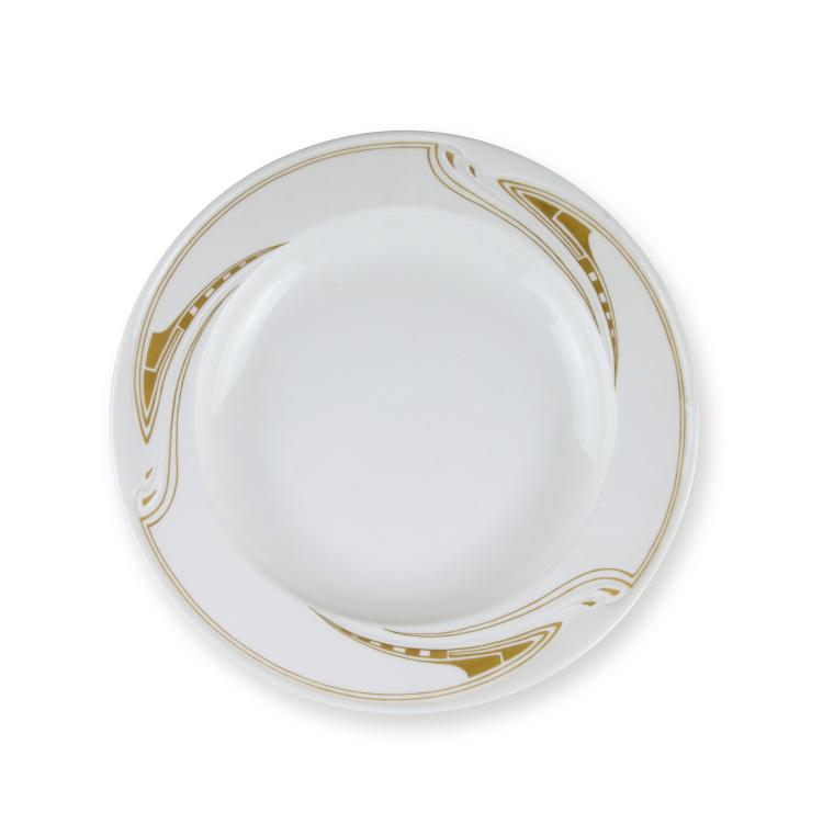 Hauptbild zu Objekt, 'Whiplash' dining plate, 1903, Henry van de Velde, Meissen, KPM, 118A 30