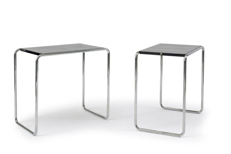 Hauptbild zu Objekt, Zwei Beistelltische 'B 9', 1927, Marcel Breuer, Thonet, Frankenberg, 118A 56