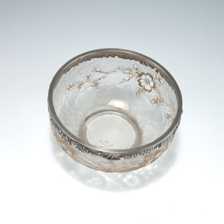 Bild 1 zu Objekt, Schale 'Ronces' mit Silbermontierung von J. Martel, Paris, 1893, Daum Fr&egrave;res, Nancy, 117A 12