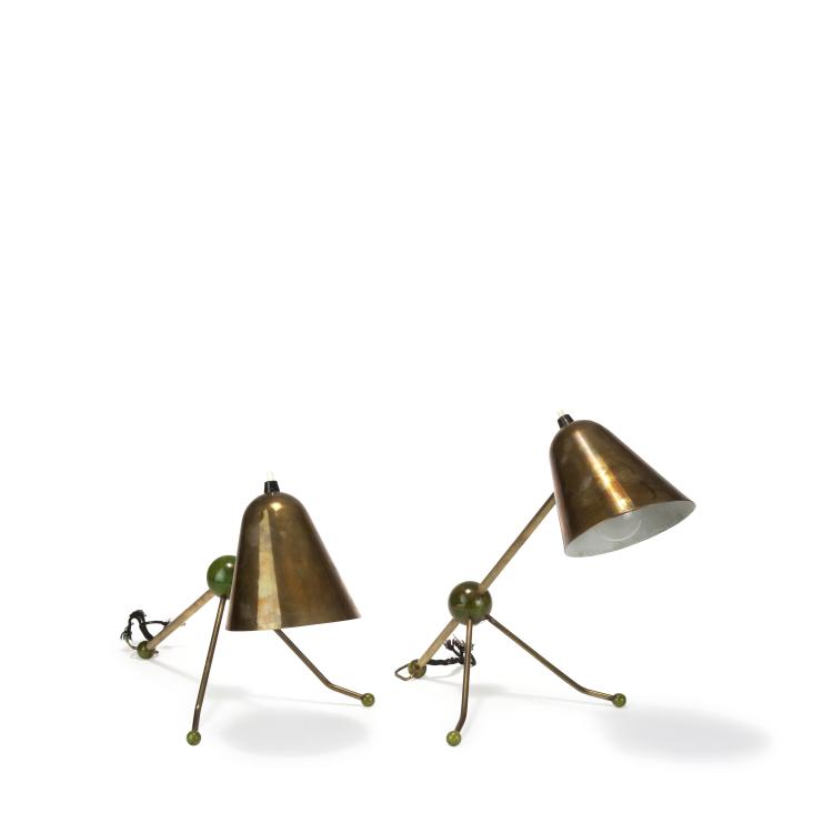 Hauptbild zu Objekt, Two table lights/sconces, c1950, Otto Kolb, Kolb Lighting, Paterson, New Jersey, 119C 278
