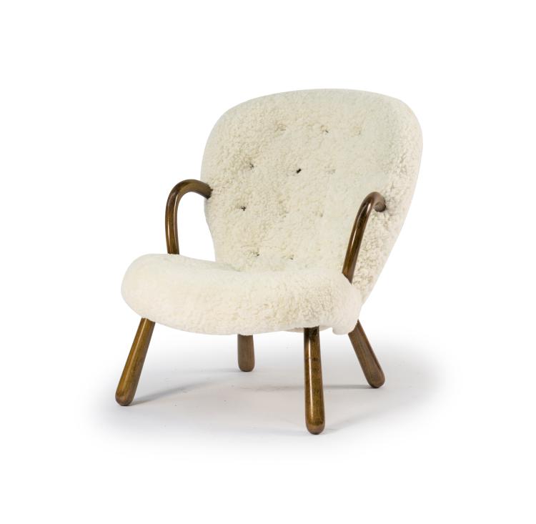 Hauptbild zu Objekt, 'Clam' chair, 1944, Philip Arctander, Vik & Blindheim, Norwegen, 118A 150