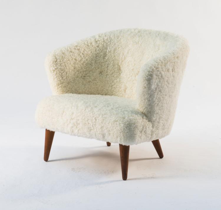 Hauptbild zu Objekt, Armlehnsessel, 1940er Jahre, Flemming Lassen, Kjaer, Jacob, Kopenhagen (zugeschrieben), 118A 148