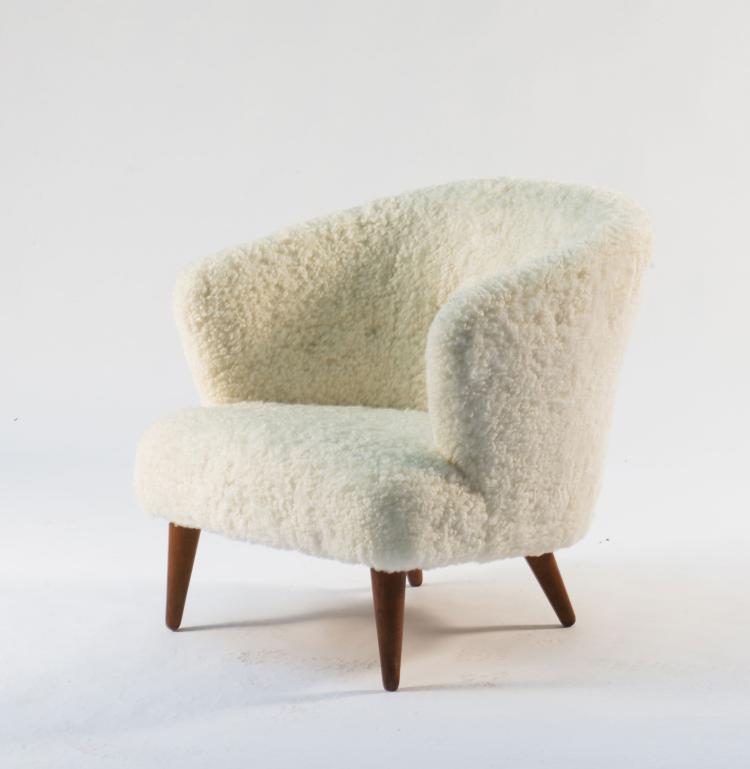 Bild 1 zu Objekt, Armlehnsessel, 1940er Jahre, Flemming Lassen, Kjaer, Jacob, Kopenhagen (zugeschrieben), 118A 148