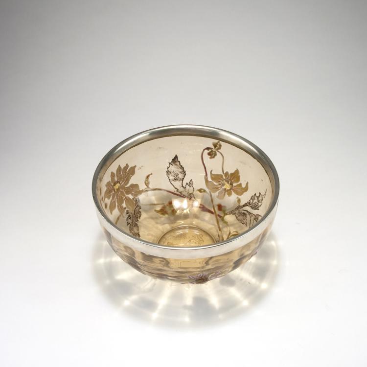 Bild 3 zu Objekt, 'Dahlias' bowl with silver mounting by Breidenstein & Renaud, Frankfurt, c1885, Gall&eacute;, Emile, Nancy, 117A 131