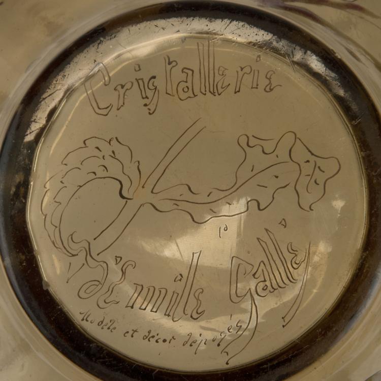 Bild 4 zu Objekt, 'Dahlias' bowl with silver mounting by Breidenstein & Renaud, Frankfurt, c1885, Gall&eacute;, Emile, Nancy, 117A 131