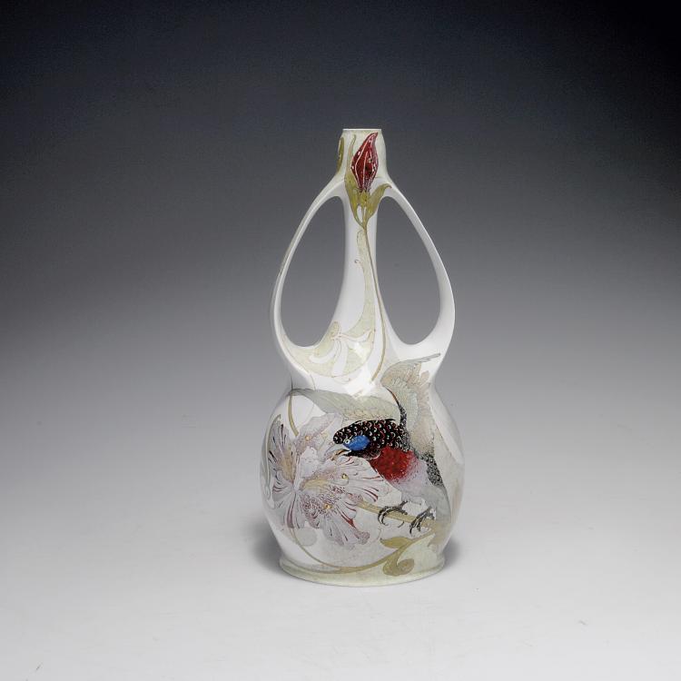 Hauptbild zu Objekt, Vase with handles, 1903, Hendrikus Gerardus Antonius Huyvenaar, Rozenburg, Den Haag, 117A 364