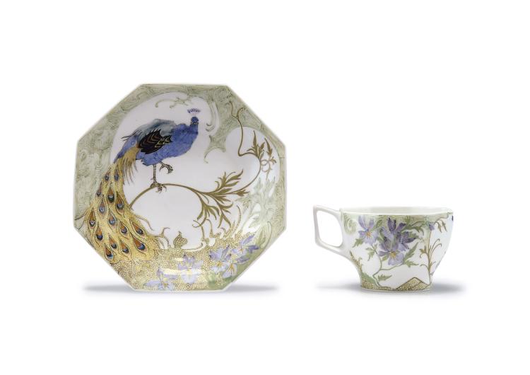 Hauptbild zu Objekt, Cup and saucer,1909/10, Samuel Schellink, Rozenburg, Den Haag, 117A 383