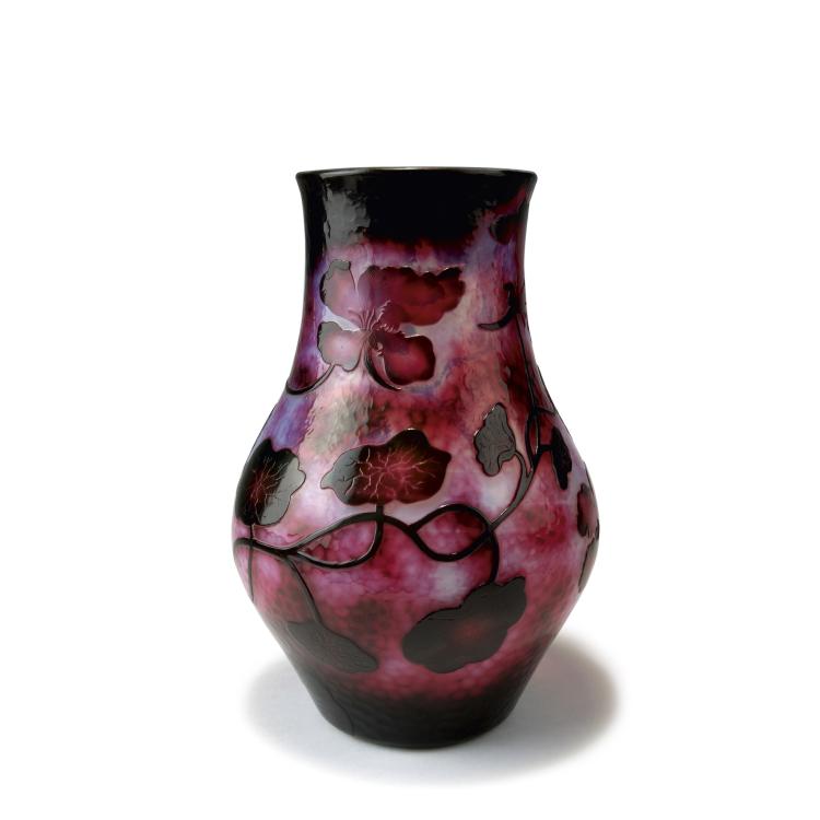 Hauptbild zu Objekt, Gro&szlig;e Martel&eacute;-Vase 'Capucines', 1899, Daum Fr&egrave;res, Nancy, 117A 28