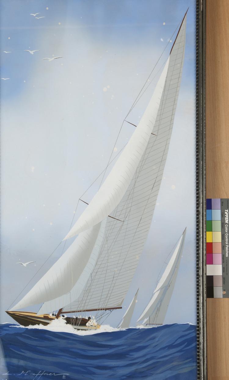 Hauptbild zu Objekt, 'Sailing Yacht', 1942, Leon Haffner, 118B 9