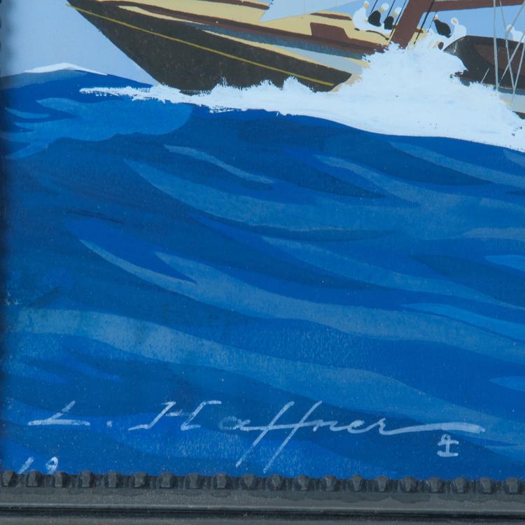 Bild 1 zu Objekt, 'Sailing Yacht', 1942, Leon Haffner, 118B 9