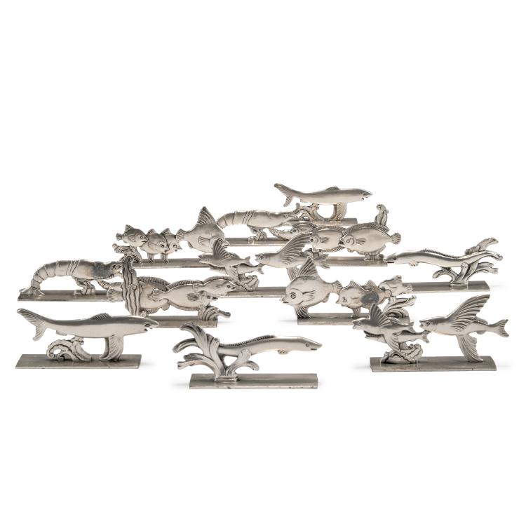 Hauptbild zu Objekt, Twelve knife rests, 1930s, Frankreich, 117A 543
