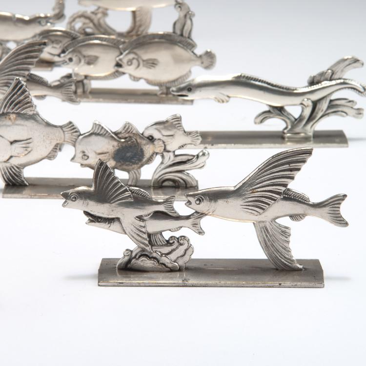 Bild 1 zu Objekt, Twelve knife rests, 1930s, Frankreich, 117A 543