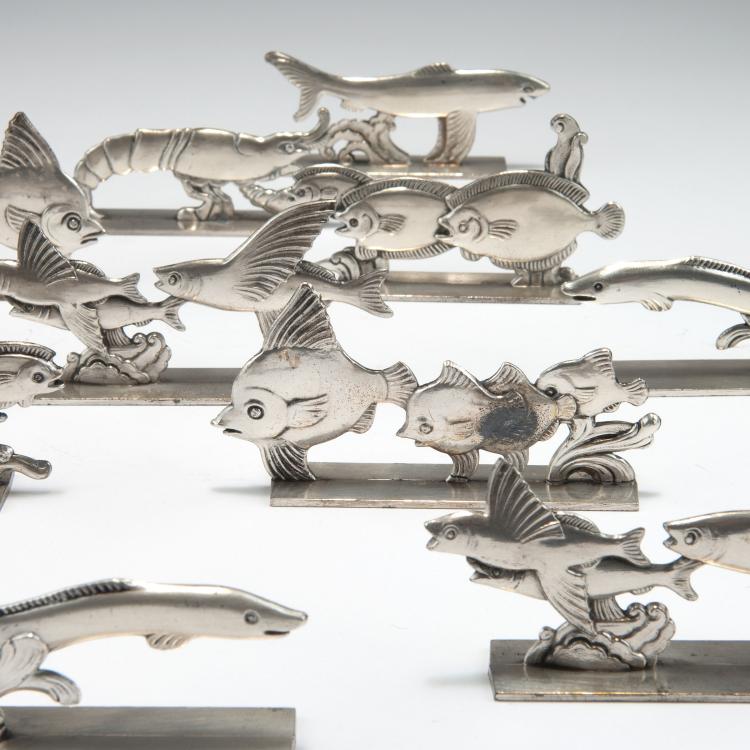 Bild 2 zu Objekt, Twelve knife rests, 1930s, Frankreich, 117A 543