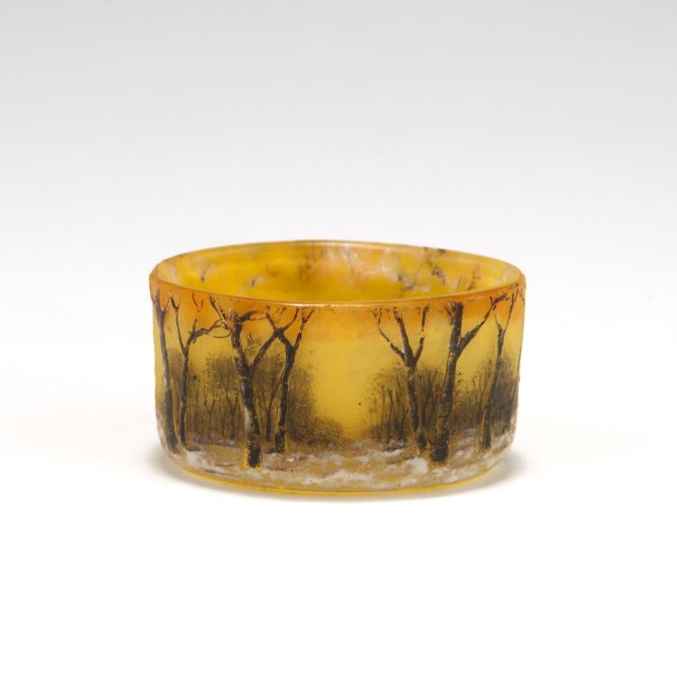 Bild 1 zu Objekt, Kleine Jardiniere 'Arbres en hiver', um 1910, Daum Fr&egrave;res, Nancy, 117A 74