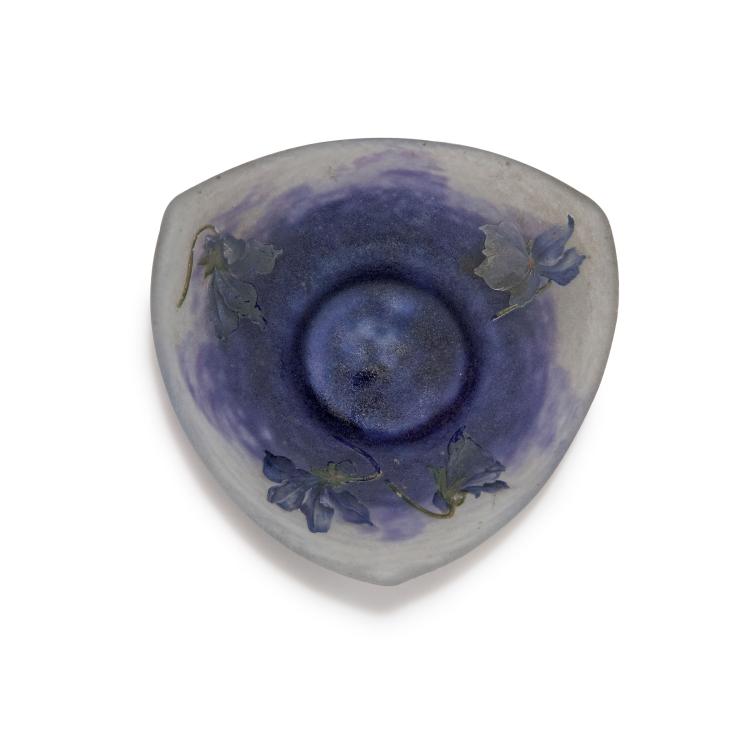 Hauptbild zu Objekt, 'Violettes' dish, c1910, Daum Fr&egrave;res, Nancy, 117A 71