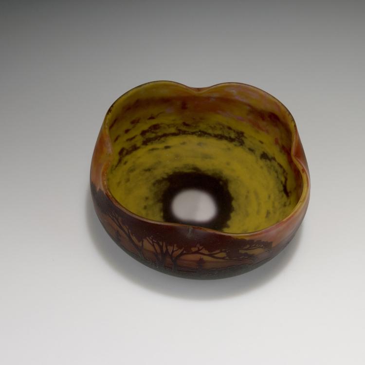 Bild 2 zu Objekt, Schale 'Paysage, soleil couchant', um 1910, Daum Fr&egrave;res, Nancy, 117A 87