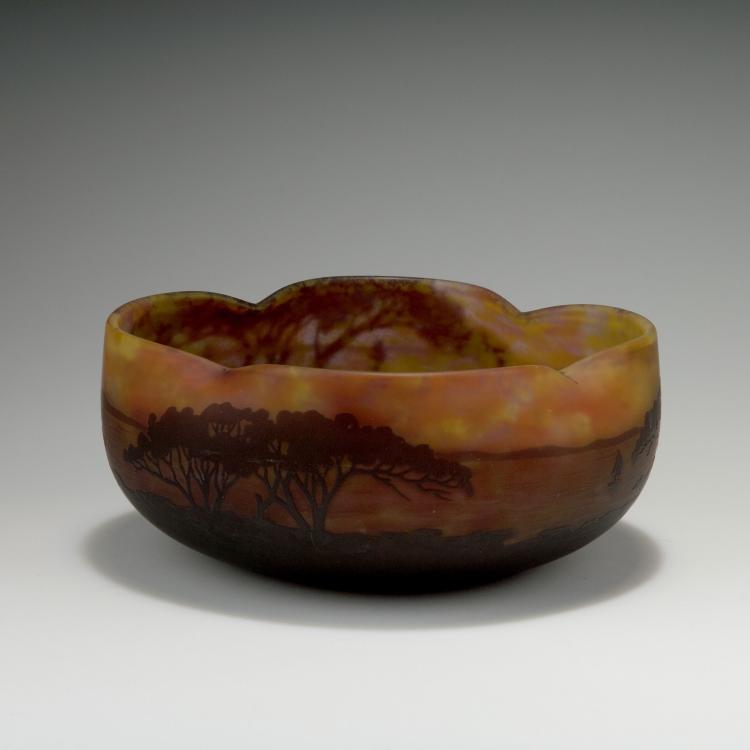 Bild 3 zu Objekt, Schale 'Paysage, soleil couchant', um 1910, Daum Fr&egrave;res, Nancy, 117A 87