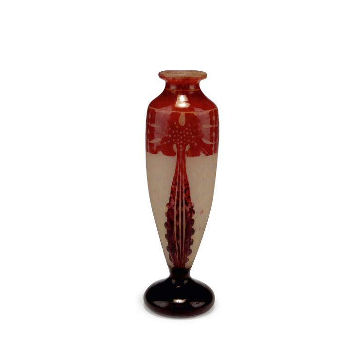 Hauptbild zu Objekt, 'Amarantes' vase, 1923-26, Schneider, Epinay-sur-Seine, 117A 252
