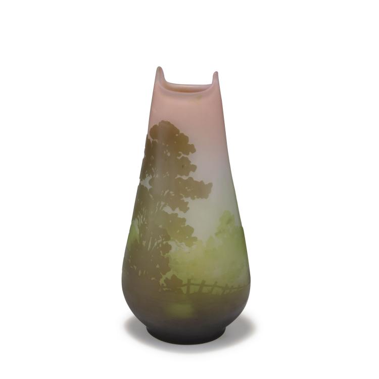 Hauptbild zu Objekt, Vase 'Paysage', 1906-14, Gall&eacute;, Emile, Nancy, 117A 178