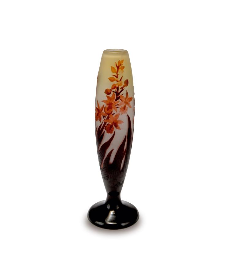 Hauptbild zu Objekt, Vase 'Orchis', 1920er Jahre, Gall&eacute;, Emile, Nancy, 117A 194