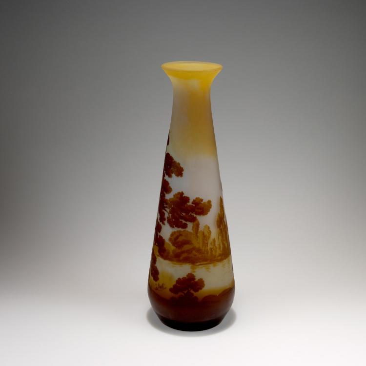 Bild 1 zu Objekt, 'Paysage lacustre' vase, 1904-06, Gall&eacute;, Emile, Nancy, 117A 157