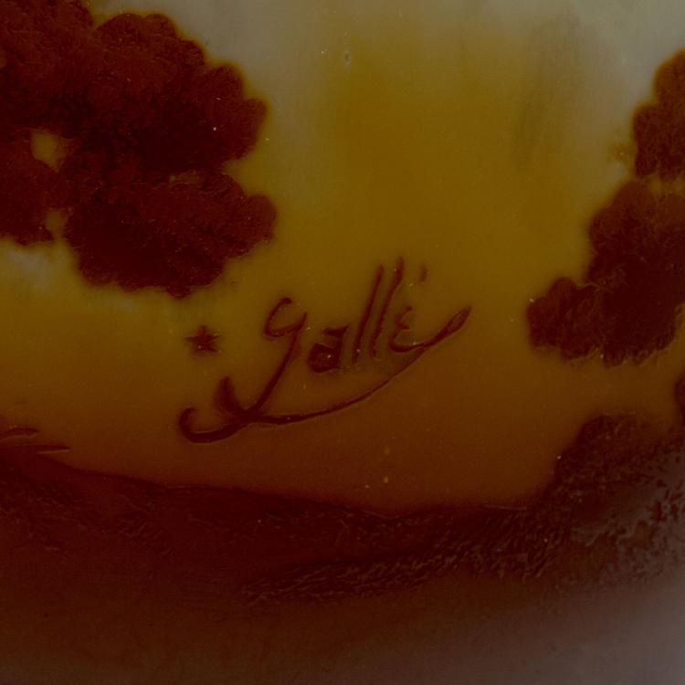 Bild 3 zu Objekt, 'Paysage lacustre' vase, 1904-06, Gall&eacute;, Emile, Nancy, 117A 157