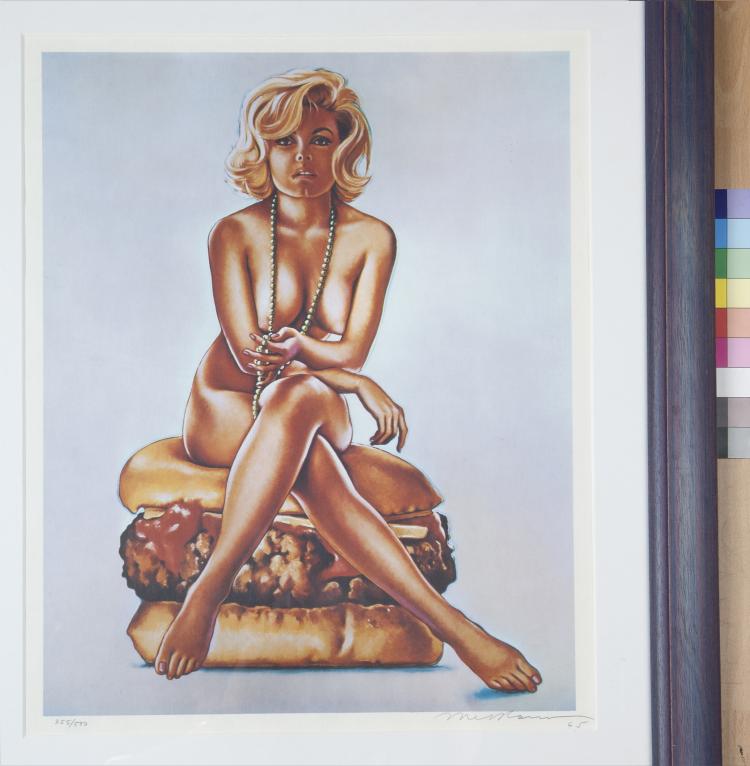 Hauptbild zu Objekt, 'Virnaburger', 1965, Mel Ramos, 118B 151