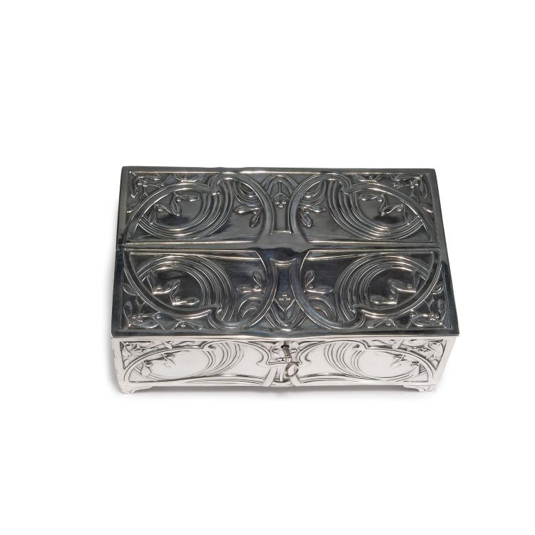 Hauptbild zu Objekt, Schatulle 'Misteln', um 1900, Deutschland, 117A 572