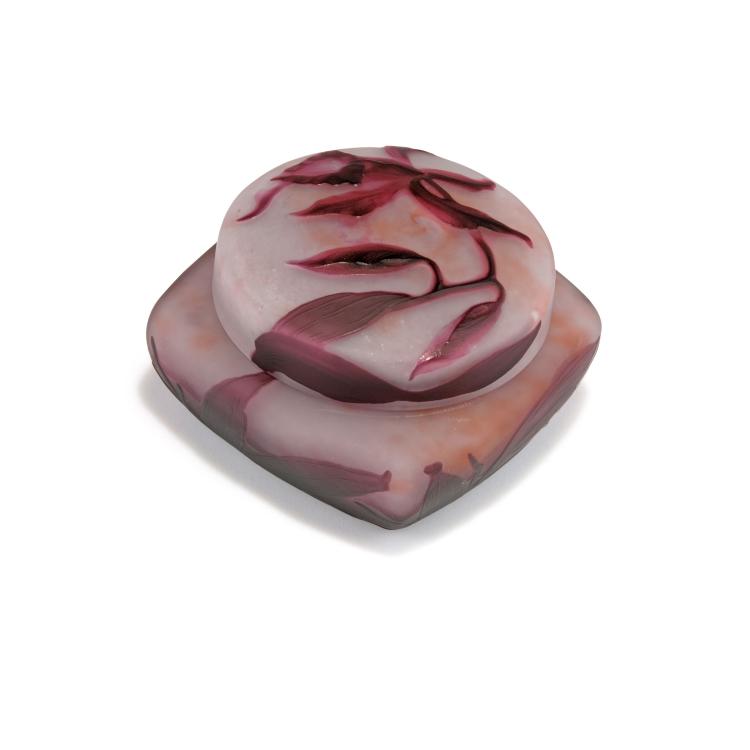 Hauptbild zu Objekt, Dose 'Orchid&eacute;es', um 1910, Daum Fr&egrave;res, Nancy, 117A 75