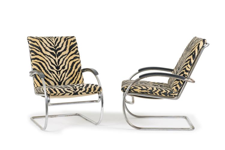 Hauptbild zu Objekt, Two 'KS 46' easy chairs, 1932, Anton Lorenz, Thonet, Frankenberg, 118A 67