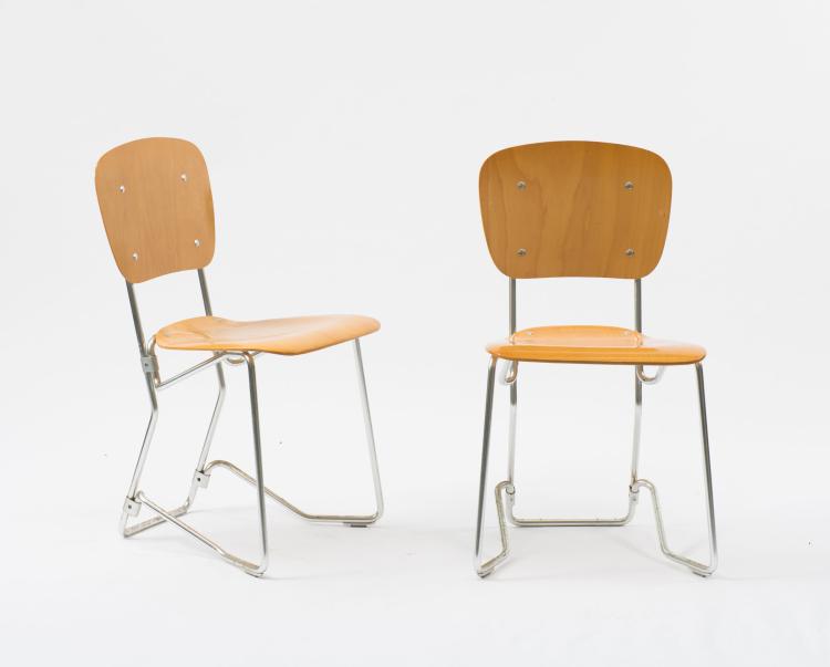 Bild 1 zu Objekt, Zw&ouml;lf St&uuml;hle 'Aluflex', 1951, Armin Wirth, Zieringer, Philip, Schweiz, 119C 260