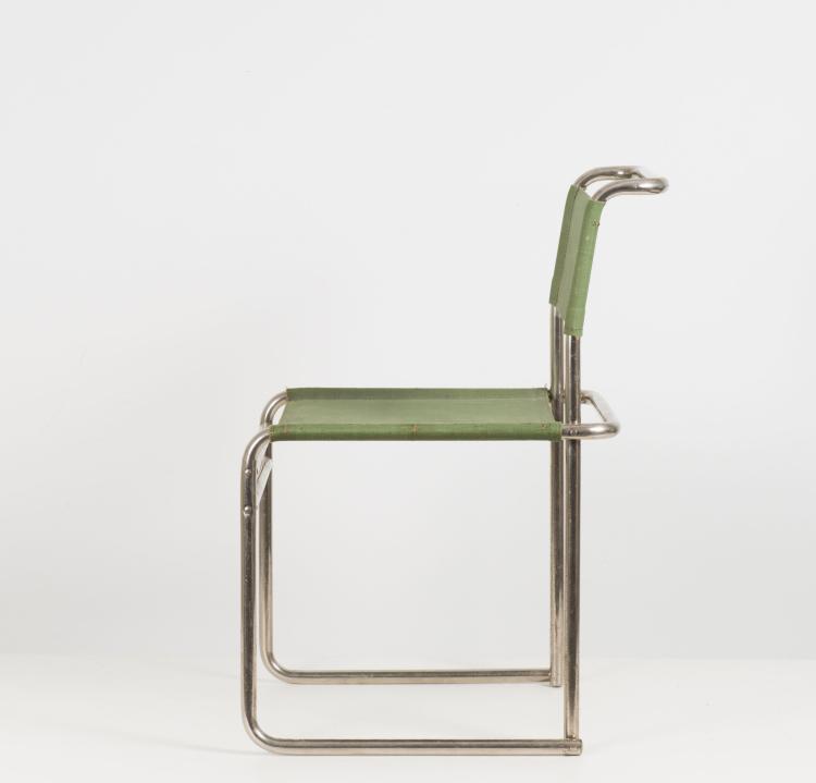 Bild 1 zu Objekt, 'B-5' chair, 1926, Marcel Breuer, Standard M&ouml;bel, Berlin (zugeschrieben), 118A 53