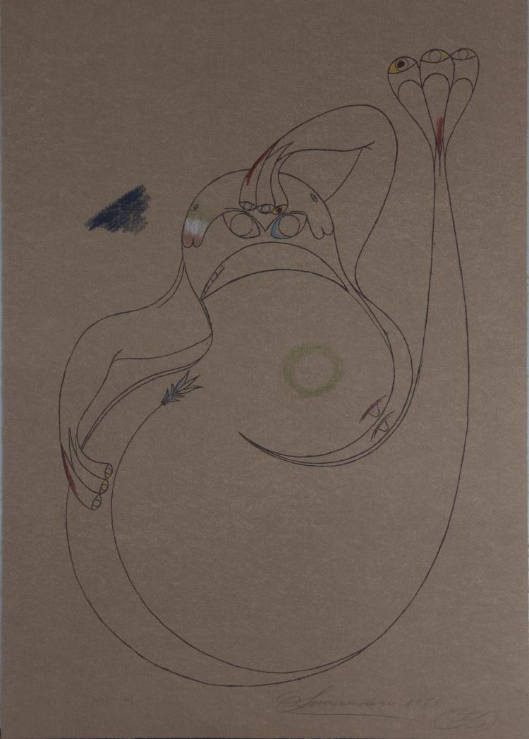 Hauptbild zu Objekt, 'Der Zauberfrosch hat Lichtblick', 1973, Friedrich Schr&ouml;der Sonnenstern, 118B 165