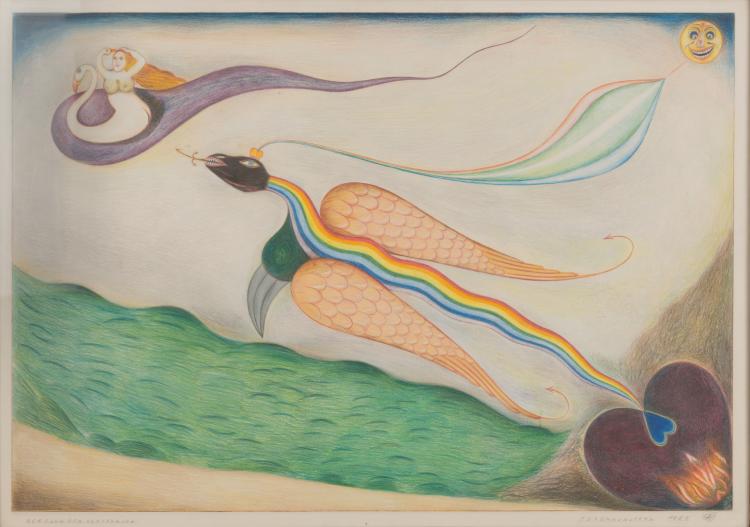 Hauptbild zu Objekt, 'The flight of persecution', 1959, Friedrich Schr&ouml;der Sonnenstern, 118B 162