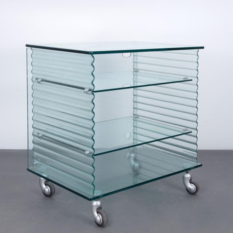 Bild 1 zu Objekt, 'Onda' sideboard on wheels, 1996, Ron Arad, Fiam, Pesaro, 119C 348