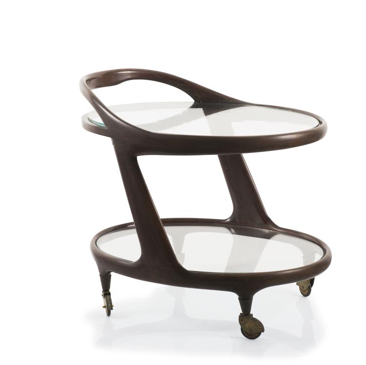 Hauptbild zu Objekt, Serving cart, 1950s, Cesare Lacca, Cassina, Mailand (zugeschrieben), 119C 139