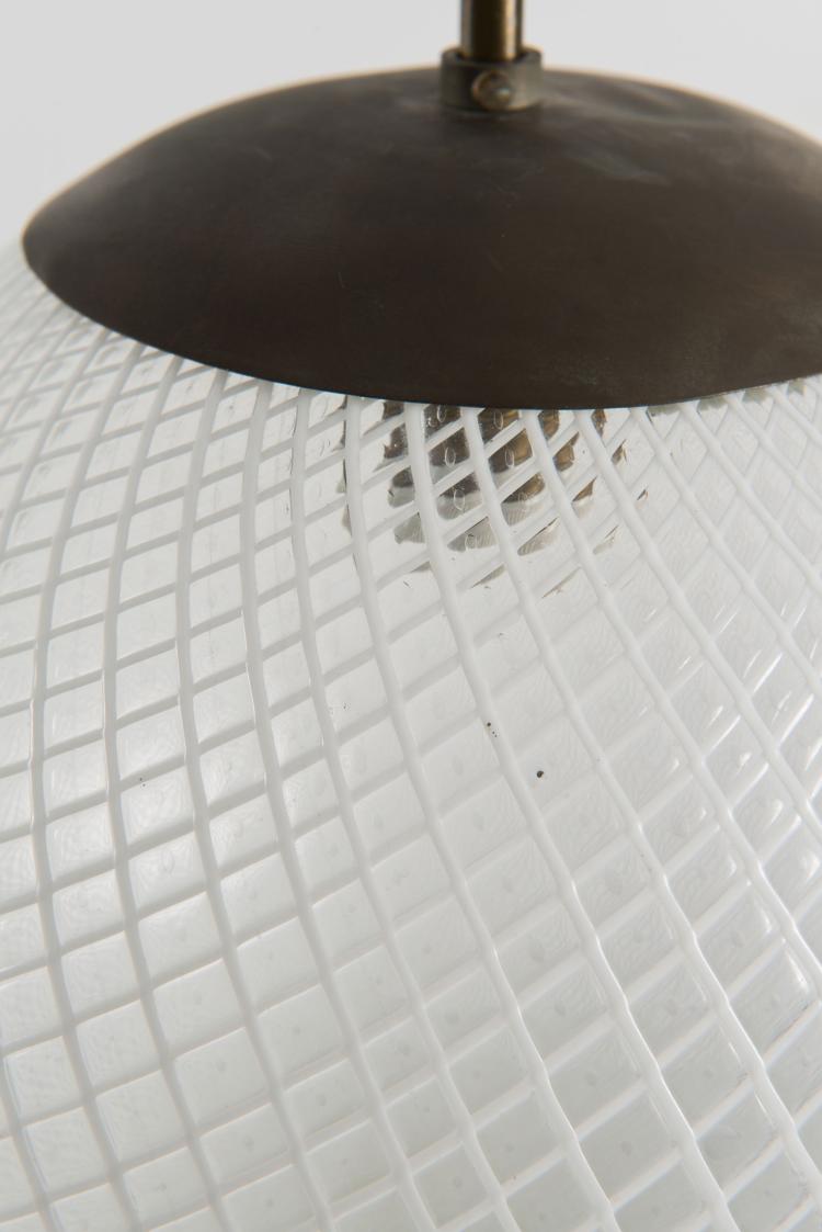 Bild 2 zu Objekt, 'Reticello' ceiling light, c1940, Carlo Scarpa, Venini & C., Murano (zugeschrieben), 119C 48