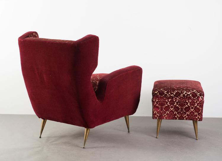 Bild 2 zu Objekt, Two armchairs and ottomans, 1950s, Italien, 119C 118
