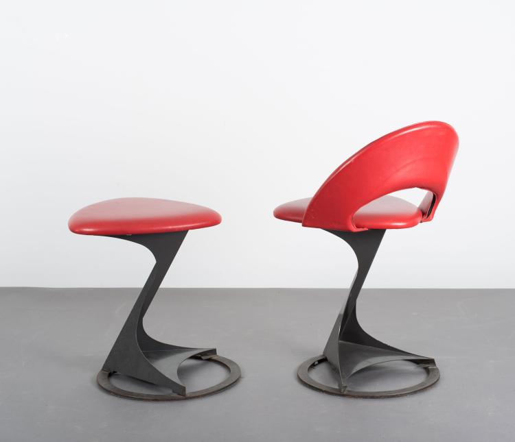 Bild 2 zu Objekt, Stuhl 'Tabourettli Theater', 1986, Santiago Calatrava, De Sede, Klingnau, Schweiz, 119C 341