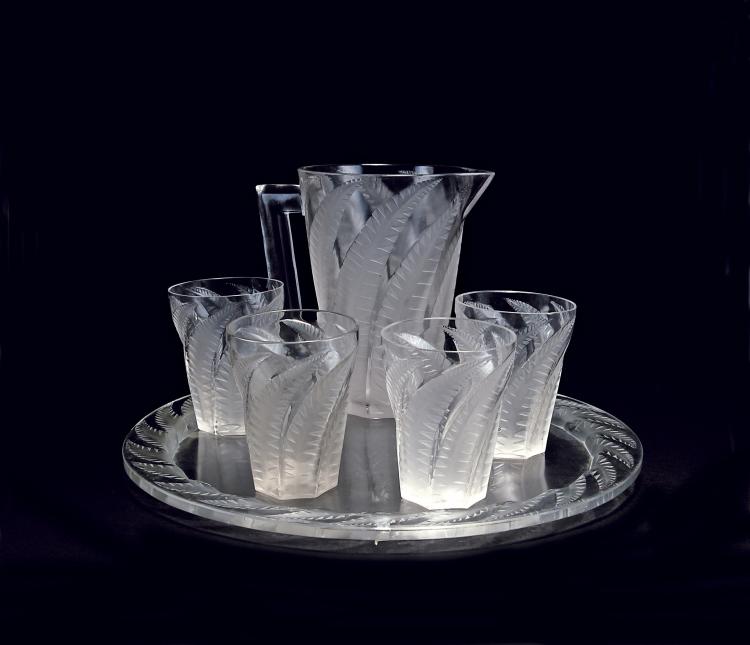 Hauptbild zu Objekt, 'Hesperides' lemonade set, 1931, Lalique, Ren&eacute;, Wingen-sur-Moder, 120 284